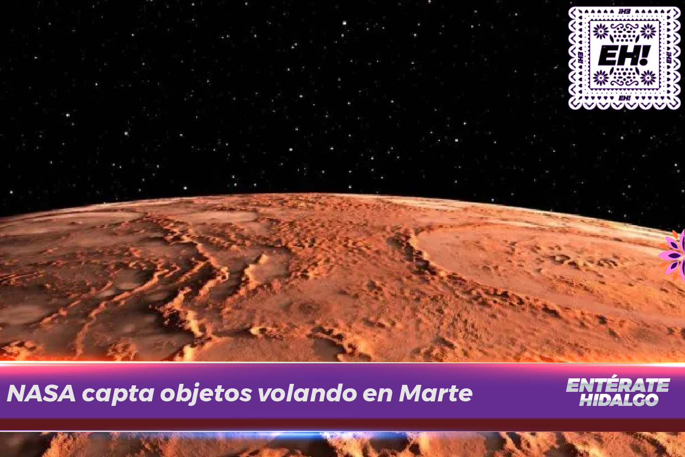 NASA capta objetos volando en Marte