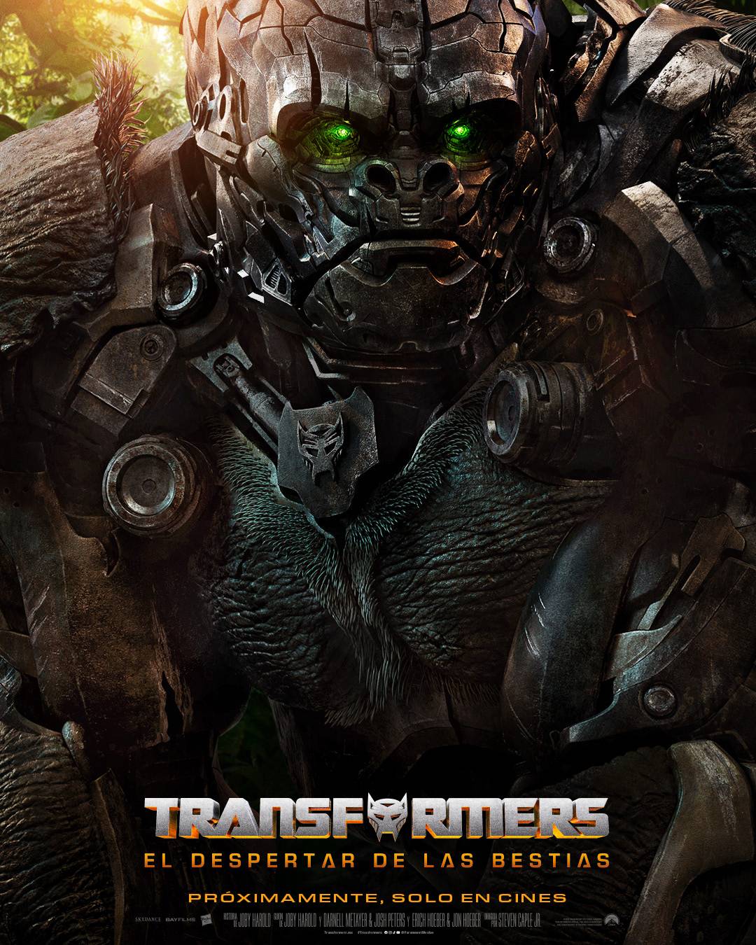Transformers el despertar de las bestias Póster Optimus Primal (Imagen Facebook Paramount Pictures)