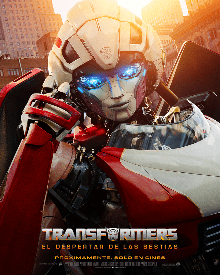 Transformers el despertar de las bestias Póster Arcee (Imagen Facebook Paramount Pictures)