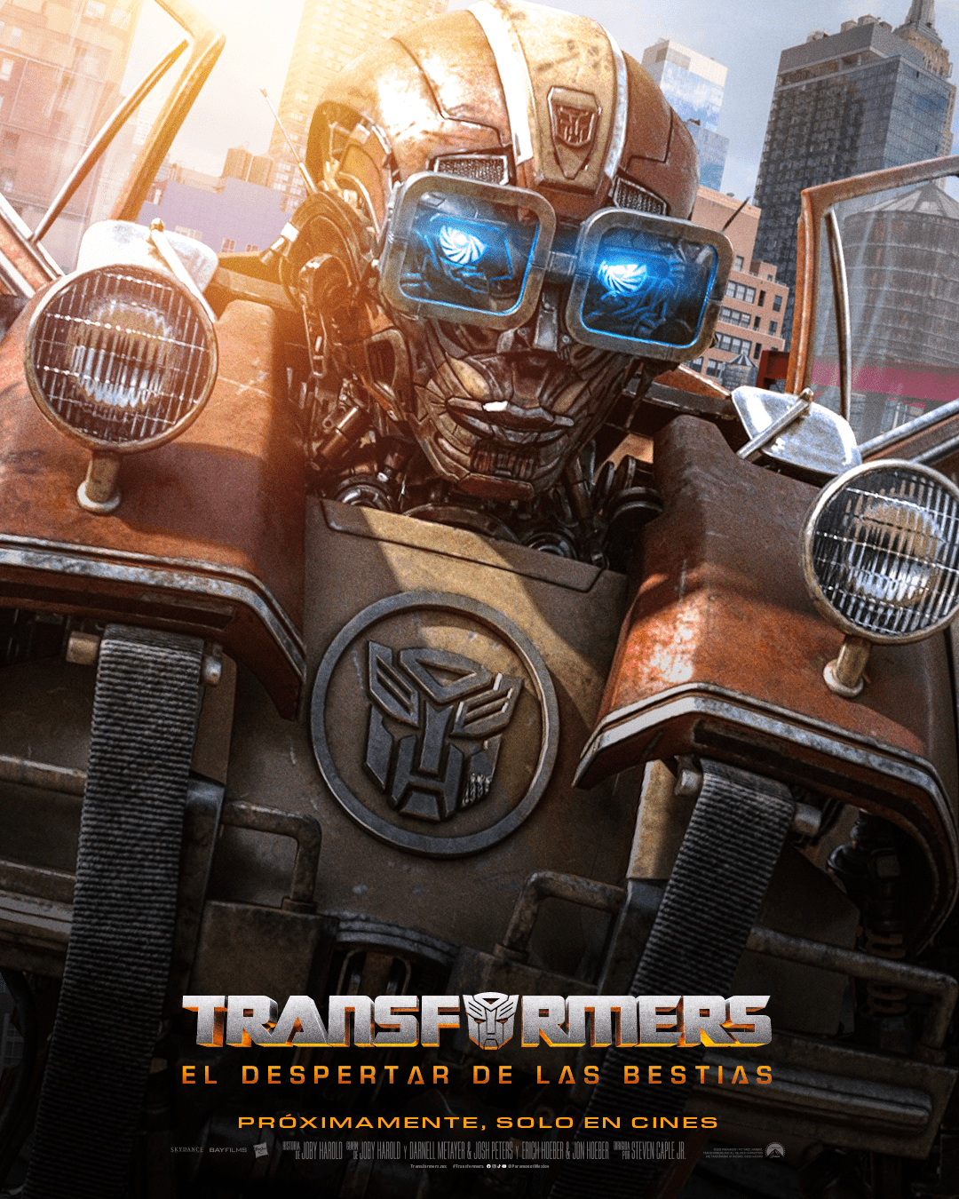 Transformers el despertar de las bestias Póster Wheeljack (Imagen Facebook Paramount Pictures)