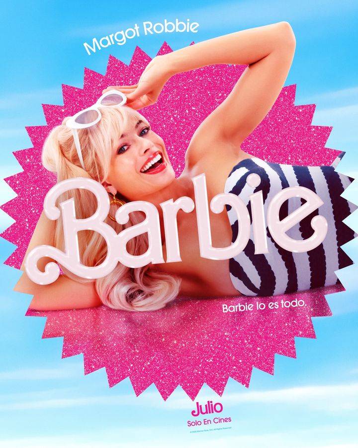 Barbie Póster Margot Robbie (Imagen Facebook Barbie)