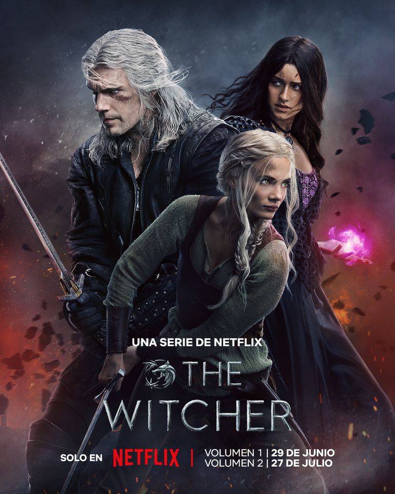 The Witcher Temporada 3 Póster 2  Geralt, Ciri y Yennefer (Imagen Facebook Netflix)