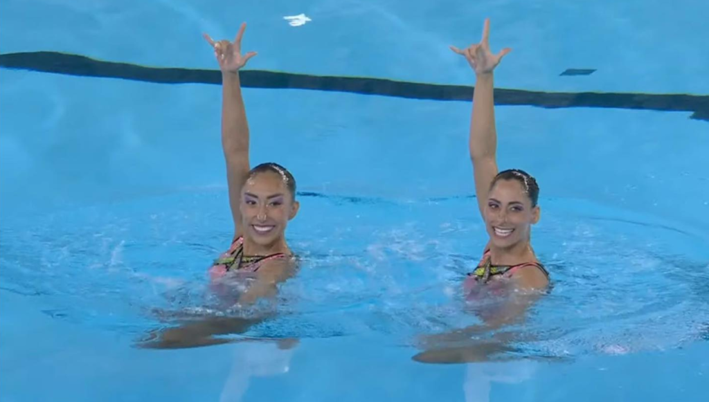 NURIA DIOSDADO y JOANA JIMÉNEZ - Natación Artística Dueto: 12° lugar